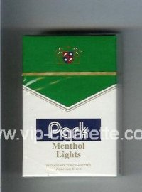 Park Menthol Lights cigarettes hard box