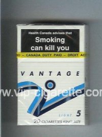 Vantage 5 Light Cigarettes hard box