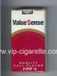 Value Sense Quality Full Flavor 100s cigarettes soft box Value Sense Quality Full Flavor 100s cigarettes soft box