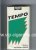 Tempo 100s Menthol Lights cigarettes soft box