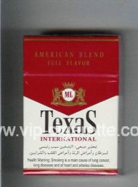 Texas International American Blend Full Flavor cigarettes hard box