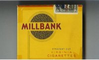 Millbank Straigth Cut Virginia cigarettes wide flat hard box
