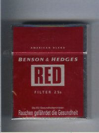 Benson Hedges Red Filter American Blend cigarettes England
