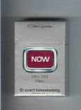 Now Ultra Mild Filters cigarettes hard box