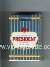 President Con FIltro Micro Day cigarettes soft box