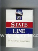 State Line 21 King Size cigarettes hard box