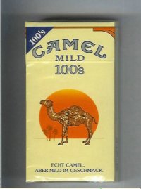 Camel with red sun Mild 100s cigarettes hard box
