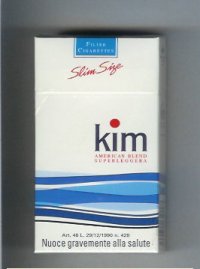 Kim American Blend Superleggera 100s cigarettes hard box