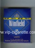 Winfield Lights An Australian Favourite 25 Cigarettes blue hard box