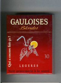 Gauloises Blondes cigarettes Legeres Qui a Encore Fait Ca ' 30s hard box