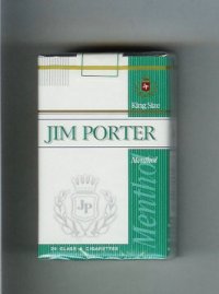 Jim Porter Menthol King Size cigarettes soft box