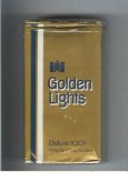 Golden Lights Deluxe 100s gold cigarettes soft box