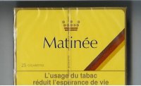 Matinee 25 cigarettes wide flat hard box