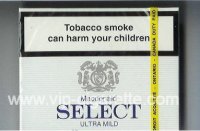 Select Macdonald Ultra Mild 25 cigarettes wide flat hard box