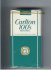 Carlton Menthol 100's cigarettes air stream filter soft box