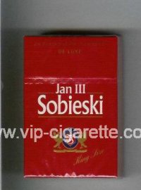 Sobieski Jan 111 De Luxe King Size cigarettes red hard box