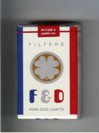 F&D F and D Filters King Size Lights cigarettes soft box