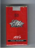 Echo 100s Full Flavor cigarettes soft box Echo 100s Full Flavor cigarettes soft box