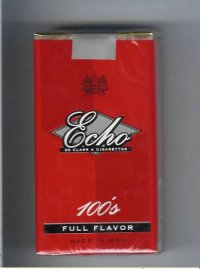 Echo 100s Full Flavor cigarettes soft box
