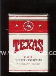 Texas American Blend cigarettes white and red hard box Texas American Blend cigarettes white and red hard box