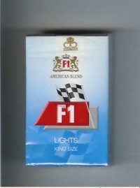F1 American Blend Lights cigarettes soft box