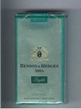 Benson and Hedges Menthol Lights 100s cigarettes soft box Benson and Hedges Menthol Lights 100s cigarettes soft box