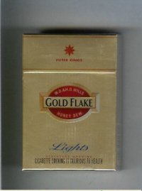 Gold Flake Lights gold cigarettes hard box