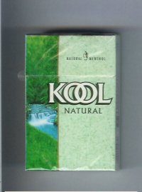 Kool Natural Menthol cigarettes hard box