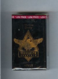 Maverick Specials black and gold cigarettes soft box
