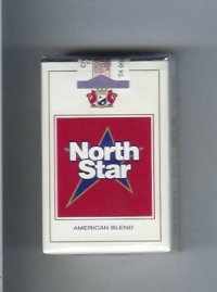 North Star American Blend white and red cigarettes soft box