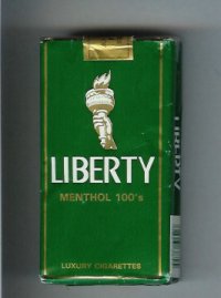 Liberty Menthol 100s cigarettes soft box