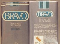 Bravo Menthol cigarettes No Nicotine No Tobacco
