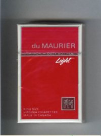 Du Maurier Light hard box cigarettes