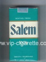 Salem 100s Menthol Fresh green and white and green cigarettes soft box