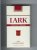 Lark Super Lights Super Light Tobaccos 100s Charcoal Filter white and red cigarettes hard box