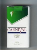 Carnival 100s Menthol Lights cigarettes