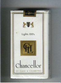 Chancellor Lights 100s cigarettes
