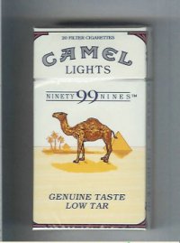 Camel Lights 99s cigarettes hard box