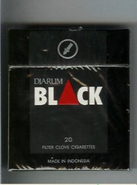 Djarum Black 90s cigarettes wide flat hard box