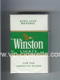 Winston Lights cigarettes King Size Menthol hard box