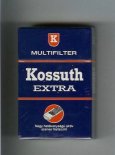 Kossuth Extra Multifilter blue cigarettes hard box