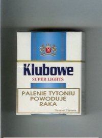 Klubowe Super Lights cigarettes hard box