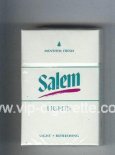 Salem Lights Menthol Fresh with red line cigarettes hard box Salem Lights Menthol Fresh with red line cigarettes hard box