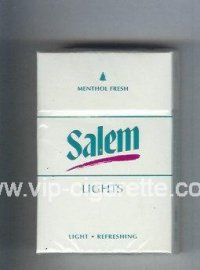 Salem Lights Menthol Fresh with red line cigarettes hard box