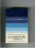 Hamilton Lights cigarettes hard box