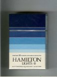 Hamilton Lights cigarettes hard box Hamilton Lights cigarettes hard box