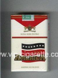 Top America American Blend cigarettes white and red soft box