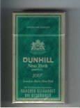 Dunhill New York Menthol 100s cigarettes hard box