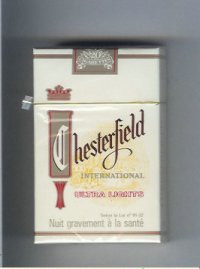 Chesterfield International Ultra Lights cigarettes