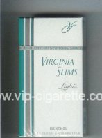 Virginia Slims Lights 100s Menthol cigarettes hard box